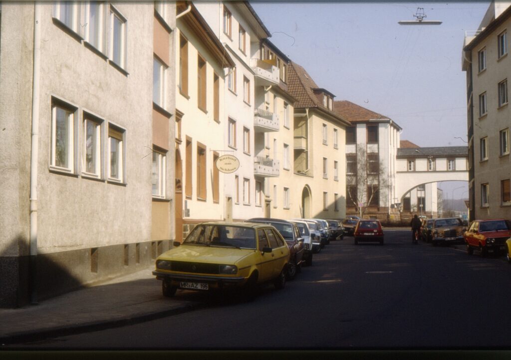 Landgrafen Straße, 1980erJahre . Photo: Stadtarchiv Gießen Stork